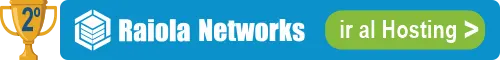 Imagen de copa con el número 2, logo de Raiola Networks y texto" ir al Hosting"